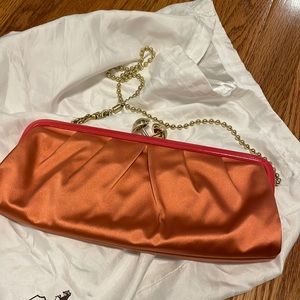 Coach Satin Coral Clutch
